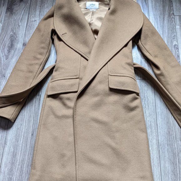 EUC Womens (XXS) - WILFRED Wool + Cashmere Coat w/ Interlining - Picture 2 of 16